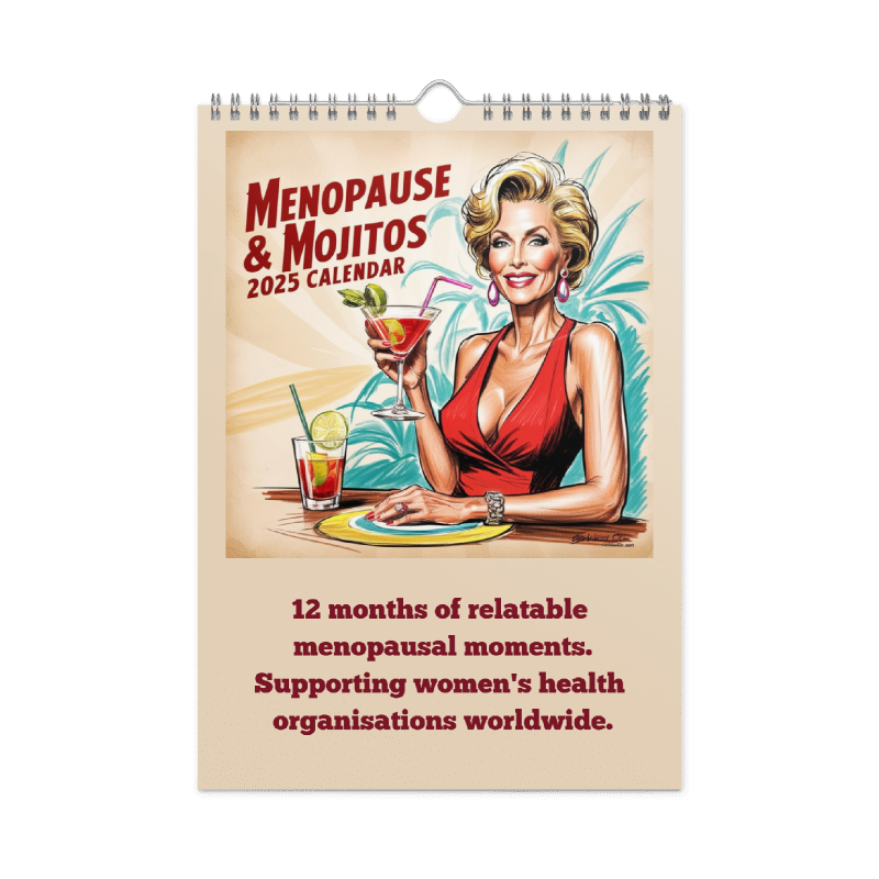 Wall calendar (2025) Menopause & Mojitos, 12 months of relatable menopause moments!